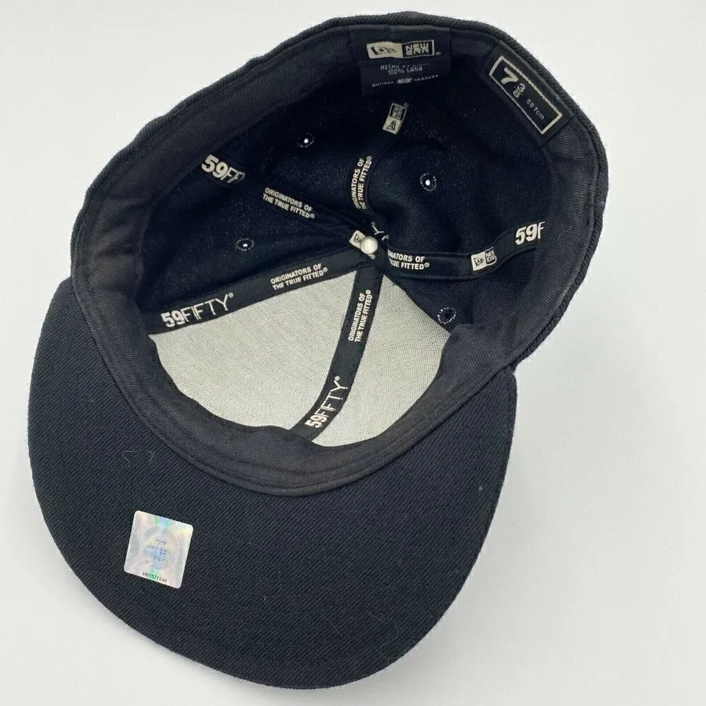 NWOT Era 59Fifty North Carolina Tar Heels Hat Cap Size 7 3/8  Black White NEW